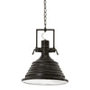 Rowe Industrial Pendant Light-Niro Home-Black And Silver-nirohome