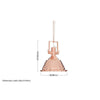 Rowe Industrial Pendant Light-Niro Home-Copper-nirohome