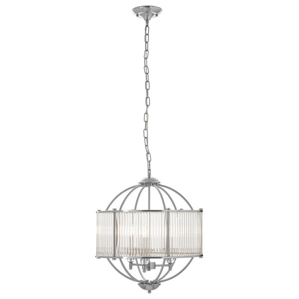 Rowland Globe Shaped Glass Pendant Light