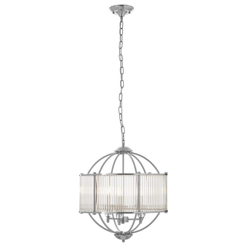 Rowland Globe Shaped Glass Pendant Light-Wrenford & Co.-nirohome