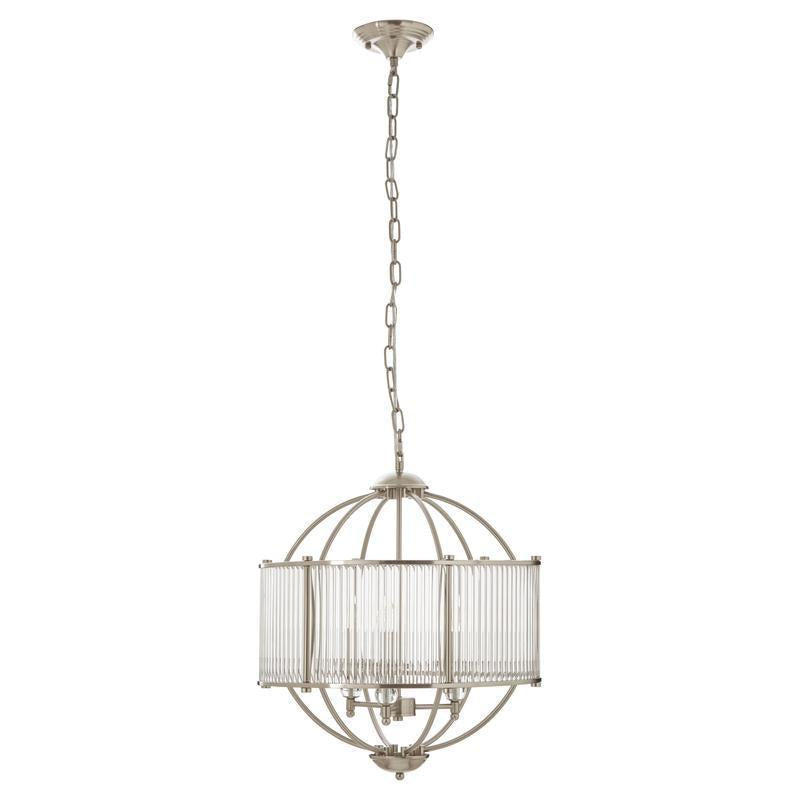Rowland Globe Shaped Glass Pendant Light-Wrenford & Co.-nirohome