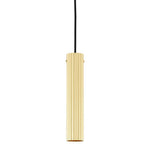 Royce Slender Reeded Brass Pendant Light-Mullan Lighting-100cm-nirohome