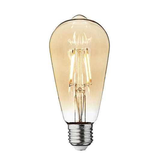 Vintage Edison Pear Old Filament Dimmable LED Bulb - E27 ST64