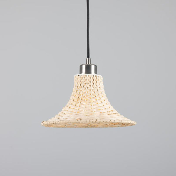 Savannah Small Bell Shaped Rattan Pendant Light 24cm