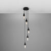 Seoul Cluster Chandelier-Mullan Lighting-Antique Brass-Clear Teardrop-nirohome