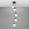 Seoul Cluster Chandelier-Mullan Lighting-Antique Brass-Clear Teardrop-nirohome