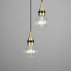 Seoul Cluster Chandelier-Mullan Lighting-Antique Brass-Clear Teardrop-nirohome