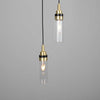 Seoul Cluster Chandelier-Mullan Lighting-Antique Brass-Clear Teardrop-nirohome