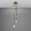 Seoul Cluster Chandelier-Mullan Lighting-Antique Brass-Clear Teardrop-nirohome