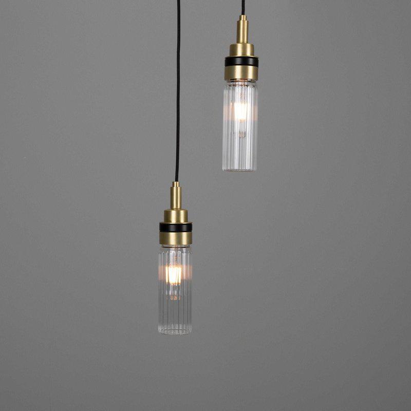 Seoul Cluster Chandelier-Mullan Lighting-Antique Brass-Clear Teardrop-nirohome