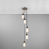 Seoul Cluster Chandelier-Mullan Lighting-Antique Silver-Clear Teardrop-nirohome