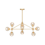 Serena 10 Bulb Abstract Ceiling Light-Niro Home-Gold-nirohome