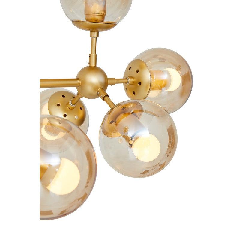 Serena 12 Bulb Abstract Chandelier-Niro Home-Gold-nirohome