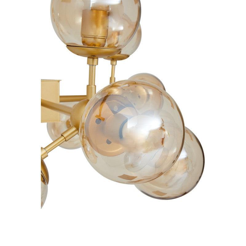 Serena 12 Bulb Abstract Chandelier-Niro Home-Gold-nirohome