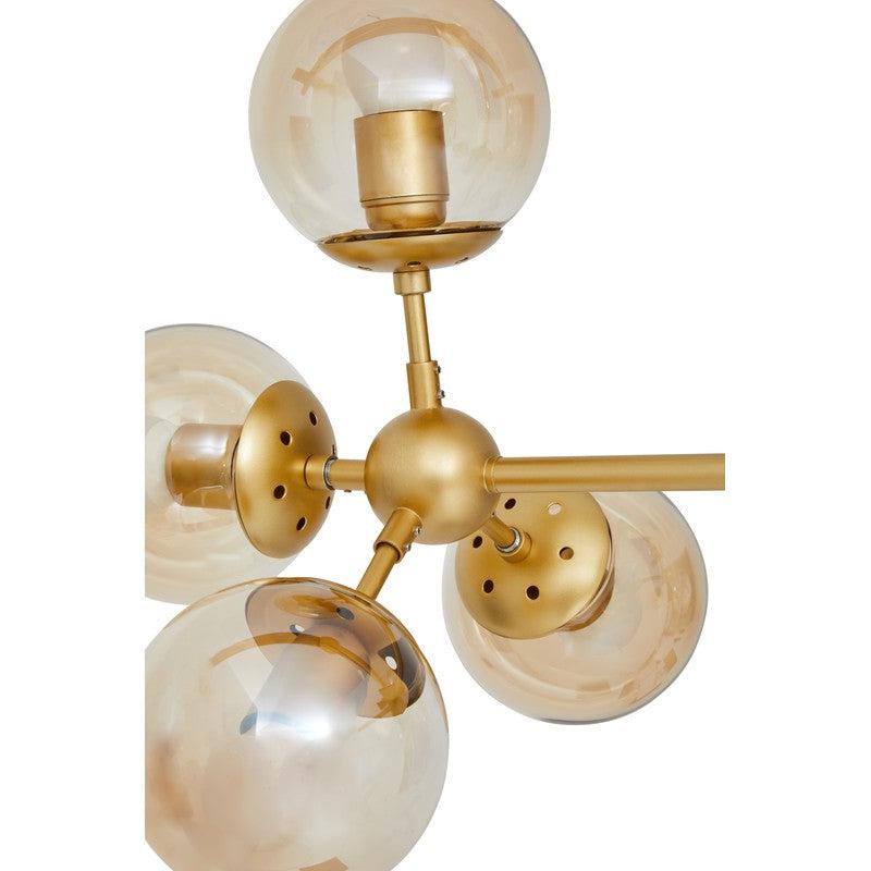 Serena 12 Bulb Abstract Chandelier-Wrenford & Co.-Gold-nirohome