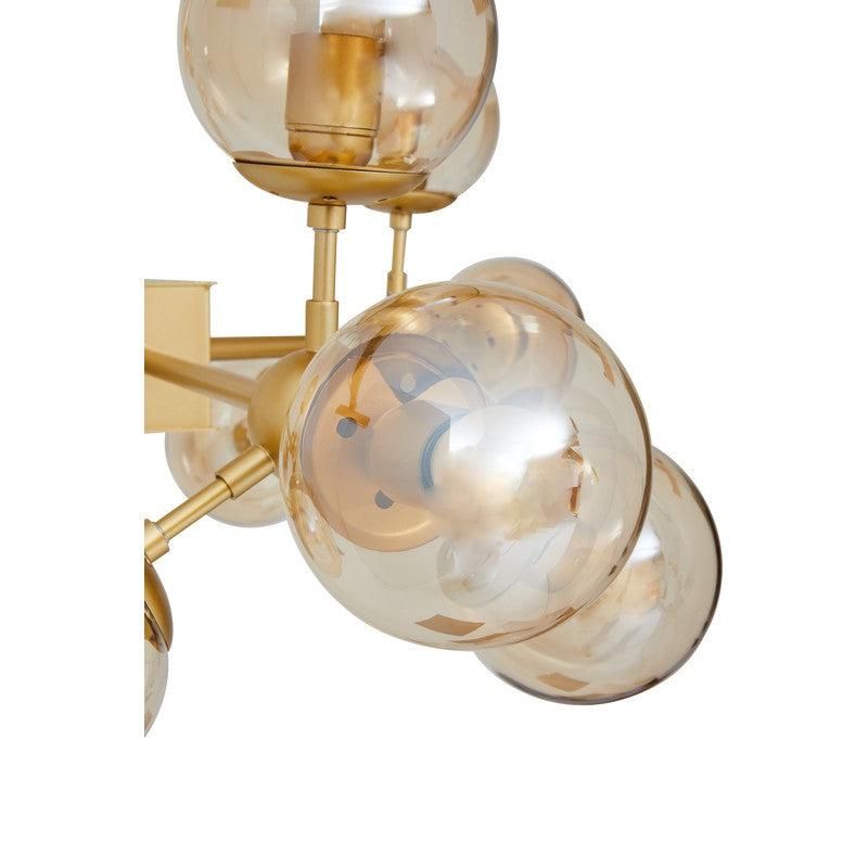 Serena 12 Bulb Abstract Chandelier-Wrenford & Co.-Gold-nirohome