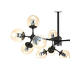 Serena 12 Bulb Abstract Chandelier-Wrenford & Co.-Gold-nirohome