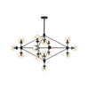 Serena 15 Bulb Abstract Ceiling Light-Wrenford & Co.-Black-nirohome
