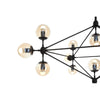 Serena 15 Bulb Abstract Ceiling Light-Wrenford & Co.-Gold-nirohome