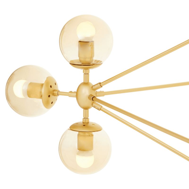 Serena 15 Bulb Abstract Ceiling Light-Wrenford & Co.-Gold-nirohome