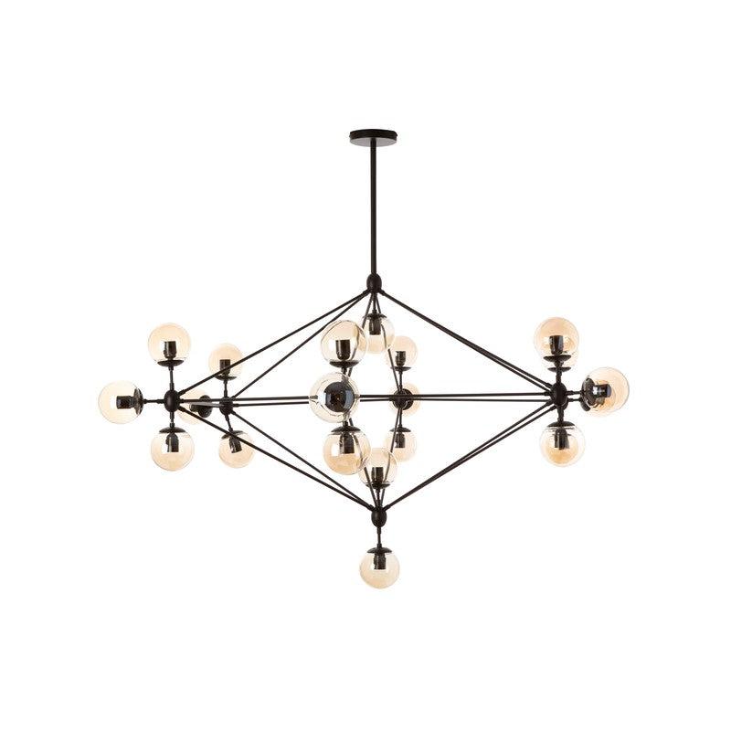 Serena 21 Bulb Abstract Ceiling Light-Wrenford & Co.-nirohome