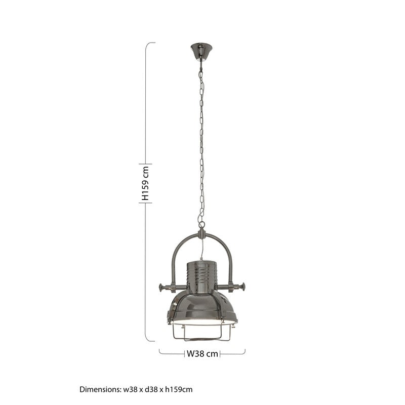 Shelton Industrial Pendant Light-Niro Home-Silver-nirohome