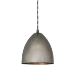 Skyler Small Industrial Cone Pendant Light 16cm-Mullan Lighting-Antique Silver-100cm-nirohome