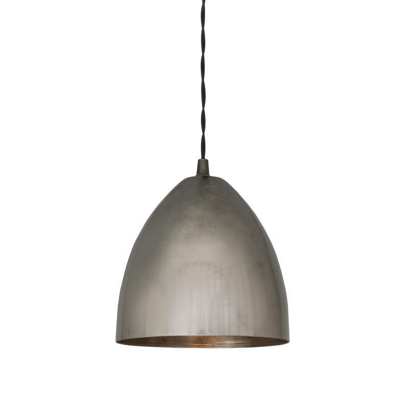 Skyler Small Industrial Cone Pendant Light 16cm-Mullan Lighting-Antique Silver-100cm-nirohome