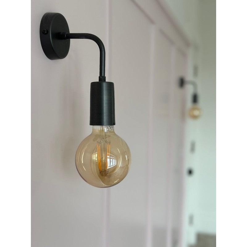 Sleek Edison Wall Light-Industville-Pewter-nirohome