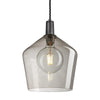 Sleek Glass Schoolhouse Pendant - 10Inch-Industville-Mocha-Pewter-nirohome