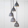 Smooth Brass Brindley Cluster Pendant-From The Anvil-Bluff-nirohome