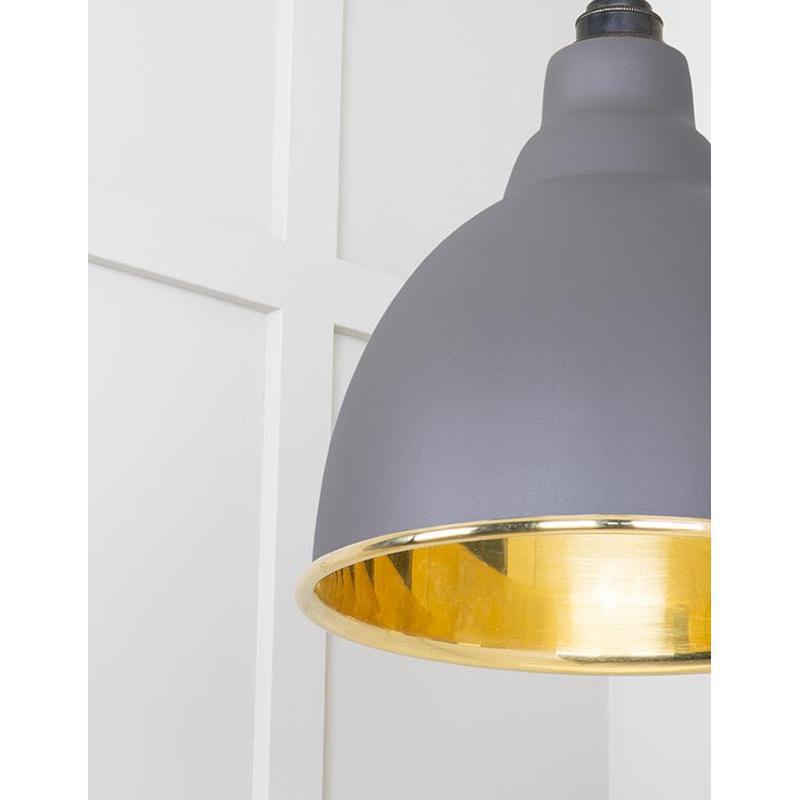 Smooth Brass Brindley Cluster Pendant-From The Anvil-Brass-nirohome