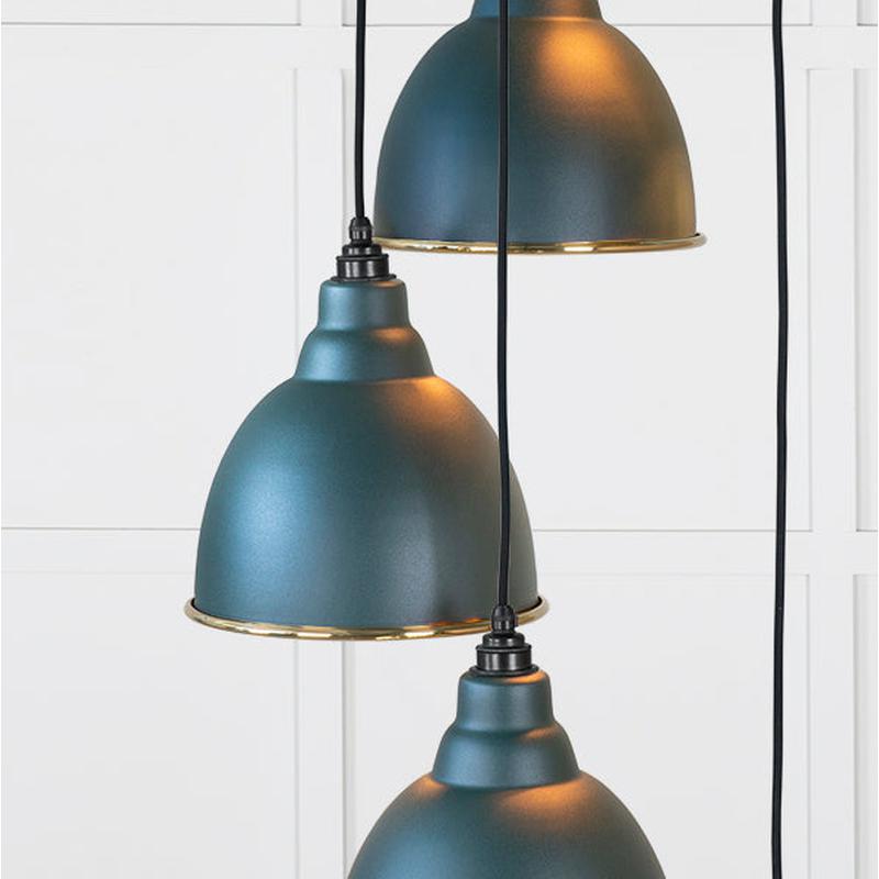 Smooth Brass Brindley Cluster Pendant-From The Anvil-Brass-nirohome