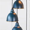Smooth Brass Brindley Cluster Pendant-From The Anvil-Brass-nirohome