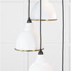 Smooth Brass Brindley Cluster Pendant-From The Anvil-Brass-nirohome