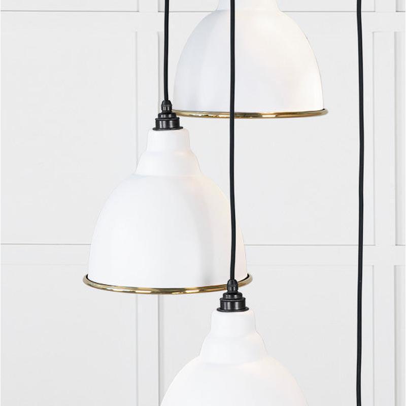 Smooth Brass Brindley Cluster Pendant-From The Anvil-Brass-nirohome