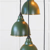 Smooth Brass Brindley Cluster Pendant-From The Anvil-Brass-nirohome