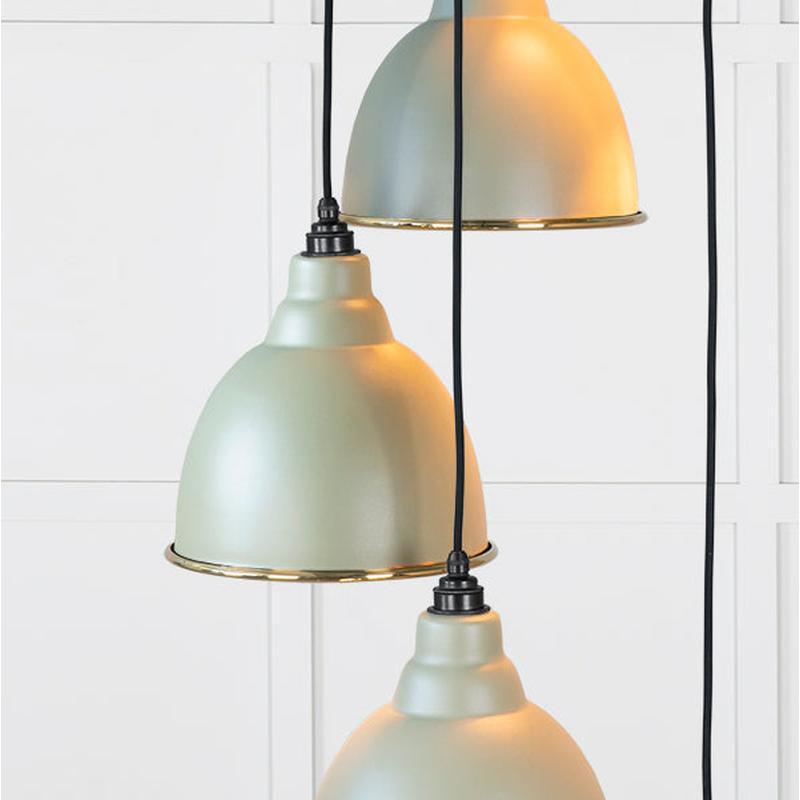 Smooth Brass Brindley Cluster Pendant-From The Anvil-Brass-nirohome