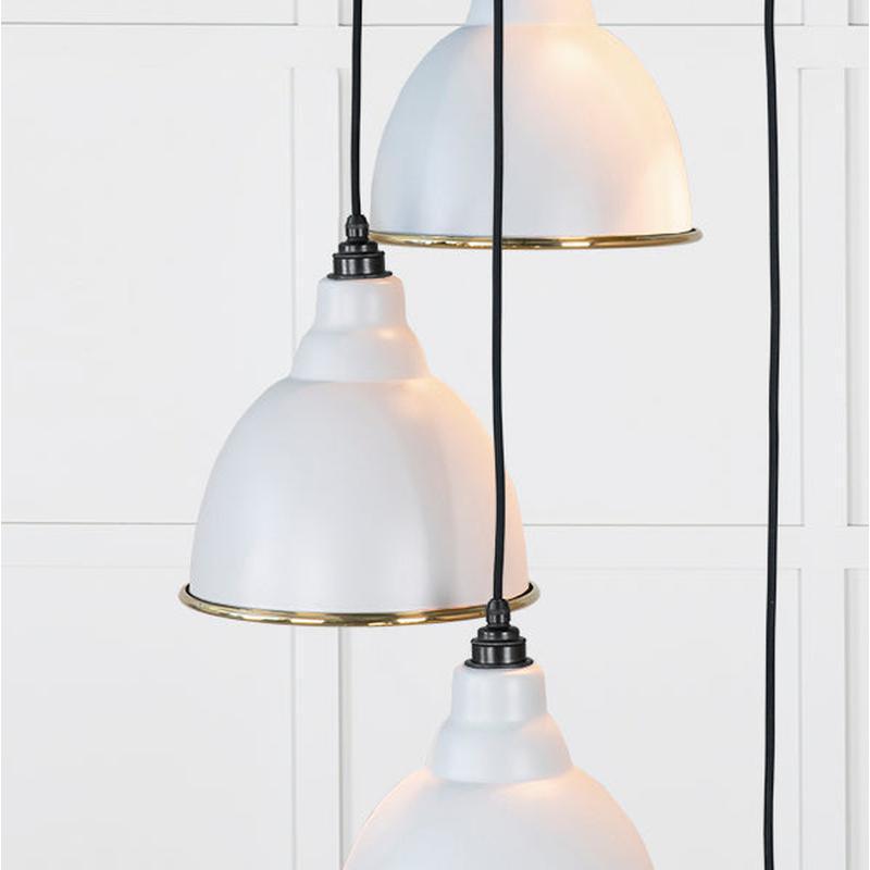 Smooth Brass Brindley Cluster Pendant-From The Anvil-Brass-nirohome