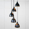 Smooth Brass Brindley Cluster Pendant-From The Anvil-Brass-nirohome