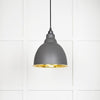 Smooth Brass Brindley Pendant-From The Anvil-Bluff-nirohome