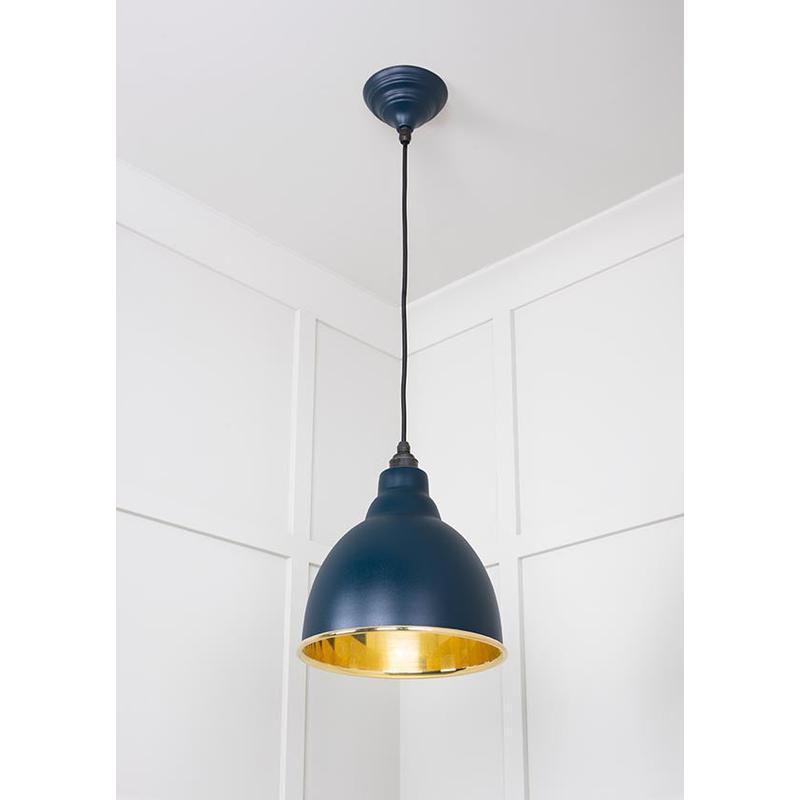 Smooth Brass Brindley Pendant-From The Anvil-Brass-nirohome