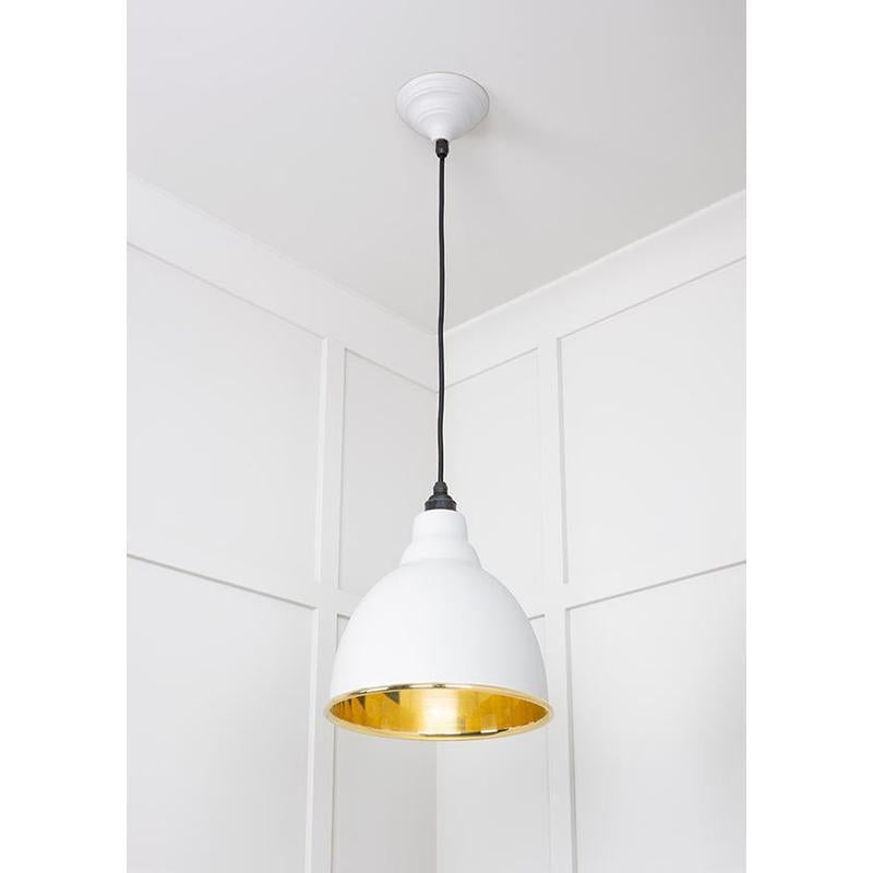 Smooth Brass Brindley Pendant-From The Anvil-Brass-nirohome