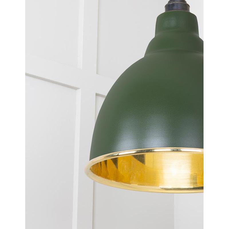 Smooth Brass Brindley Pendant-From The Anvil-Brass-nirohome