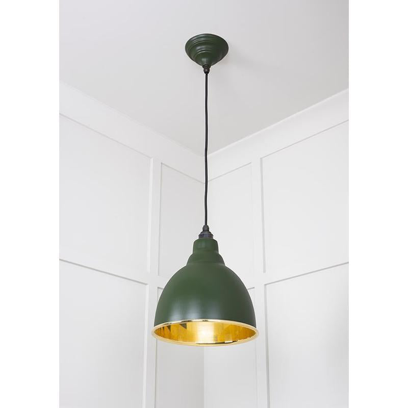 Smooth Brass Brindley Pendant-From The Anvil-Brass-nirohome