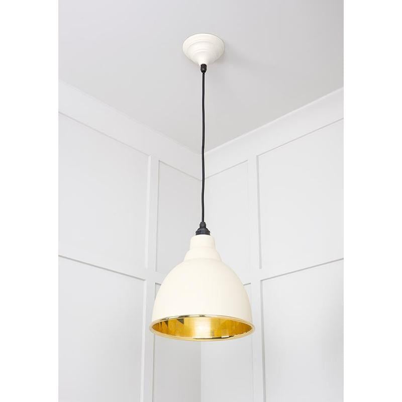 Smooth Brass Brindley Pendant-From The Anvil-Brass-nirohome