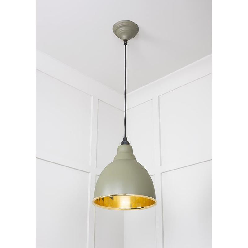 Smooth Brass Brindley Pendant-From The Anvil-Brass-nirohome