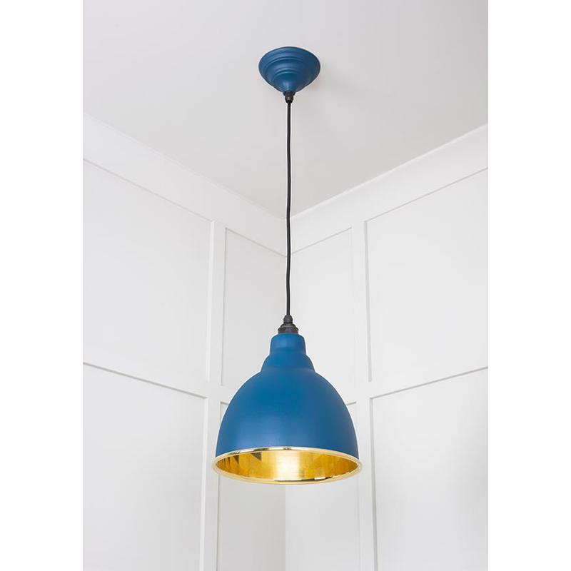 Smooth Brass Brindley Pendant-From The Anvil-Brass-nirohome