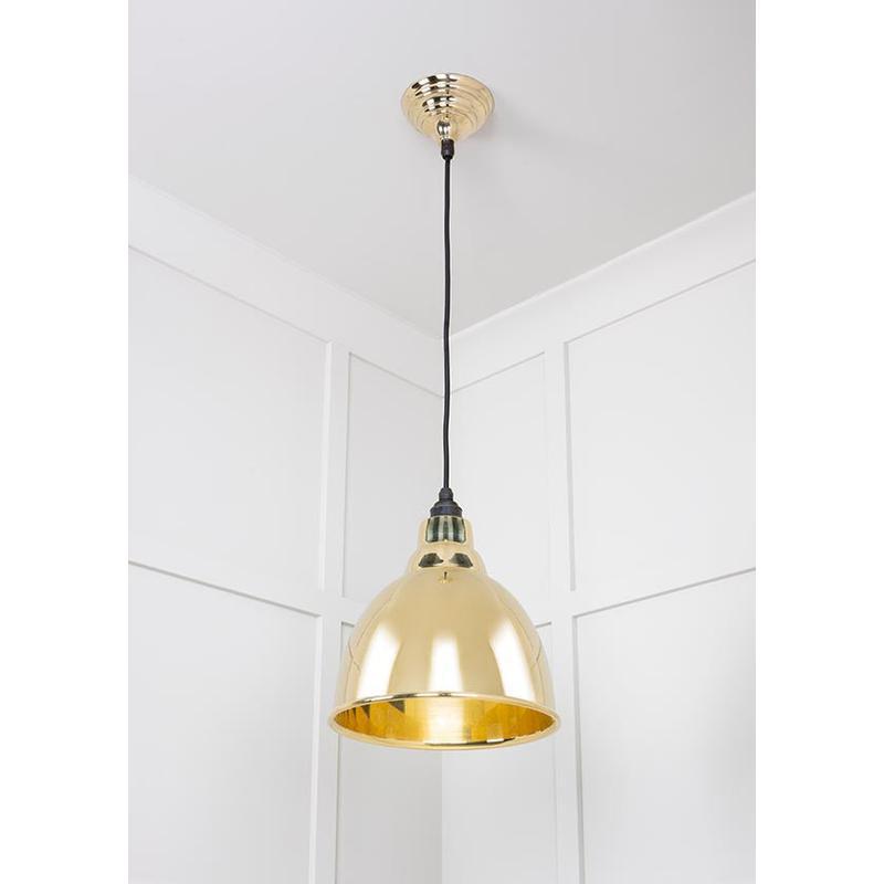 Smooth Brass Brindley Pendant-From The Anvil-Brass-nirohome