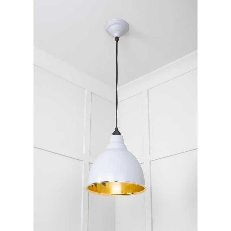 Smooth Brass Brindley Pendant-From The Anvil-Brass-nirohome